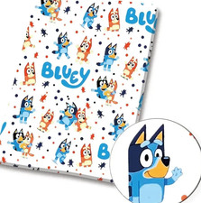 Bluey Bingo children character polyCotton Fabric Half Yard 18  x 55   37056