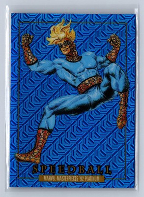 2024 Marvel Masterpieces '92 Platinum Speedball Blue Traxx #88