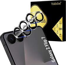 3 Pack Camera Lens Protector for Samsung Galaxy Z Flip 7, Anti Scratch, Bubble F