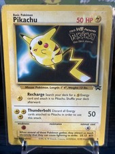 Pokemon Pikachu Black Star Promo #4 WB Stamp Card 1999 WOTC