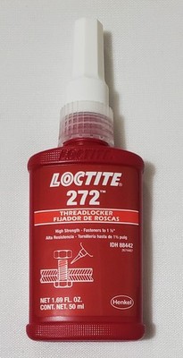 Loctite 272 High Strength Thread Locking Adhesive 50 mL Red Bottle Expired 2025
