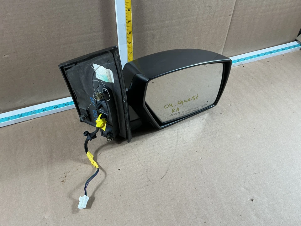 Conjunto de espejo retrovisor lateral para pasajero derecho Nissan Quest 2004-2009 OEM Foto 3 de 4