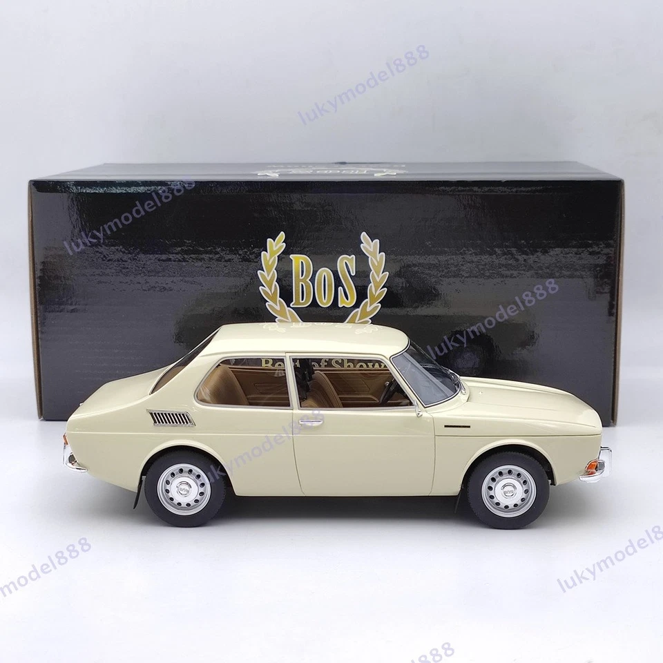 BOS 1:18 Saab 99 1971 Beige BOS081 Resin Model Car Limited Collection Used - Image 3 of 4