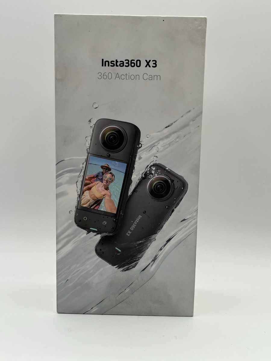 Insta360 X3 -360 Action Camera - Black New - Open Box 842126103742
