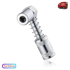 LockNLube 90 degree Grease Coupler Adapter, Grease Gun Lubrication Tool