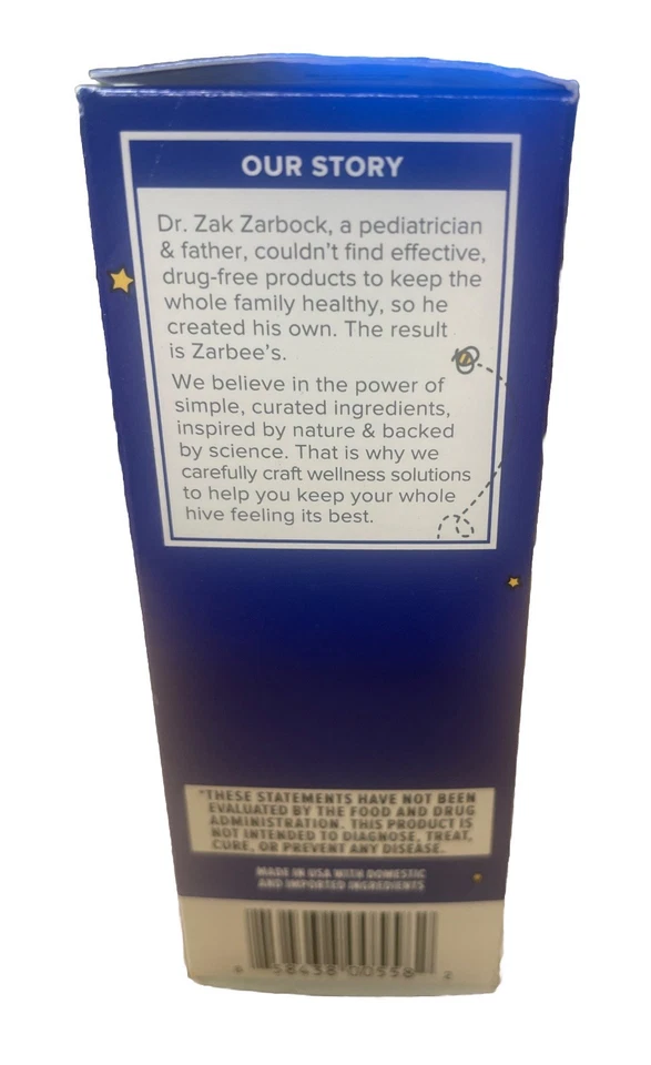 Tableta masticable con melatonina Zarbee’s Children’s Sleep 30 Ct Ea 08/2026+ 3 cajas Foto 4 de 4