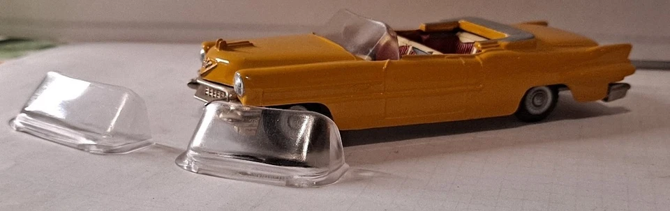 058. MERCURY 1/48- replica 2x Parabrezza/windshield Cadillac Eldorado - Immagine 3 di 4