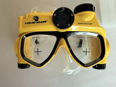 Liquid Image Explorer Series 5.0MP Underwater Digital Camera Mask Yellow Tested
