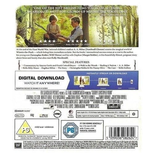 Goodbye Christopher Robin [Blu-ray] [2017] [Original] - Director Simon Curtis - Image 2 of 2