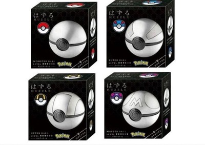 Huzzle HANAYAMA Pokemon Monster Super Hyper Master Ball Puzzle Complete set of 4