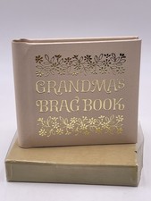 Vintage Grandma  s Brag Book Pink Square Photo Album by Gibson