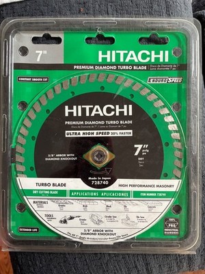 5 pack Hitachi 7'' Premium Segmented Diamond Blade 728743