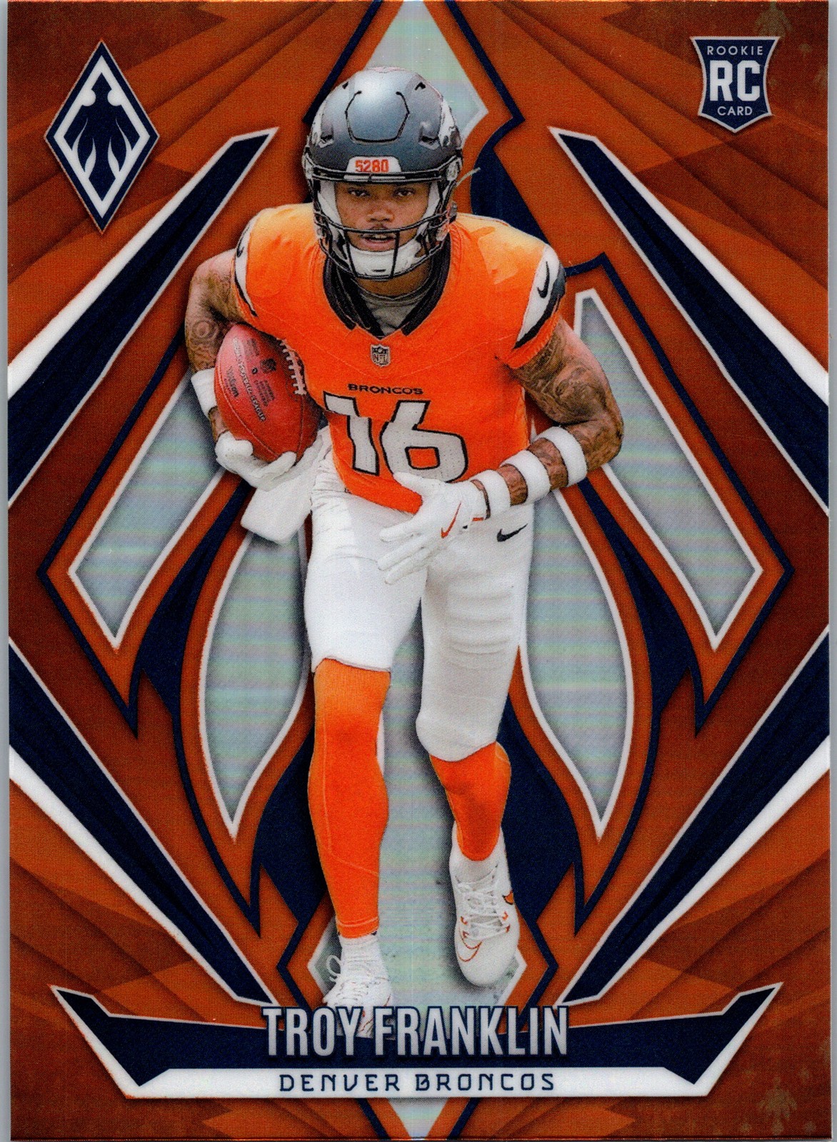 2024 Panini Phoenix Troy Franklin Orange #244