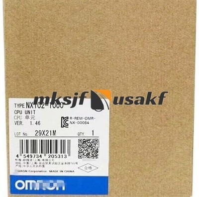 NX102-1020 New Sealed Omron NX102 Database Connection CPU Unit US Free tax