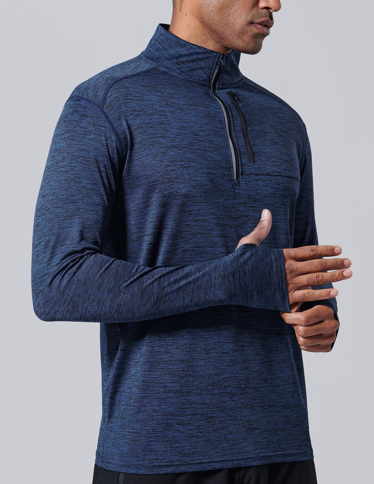 Liberty Imports 3-Pack Men’s Quarter-Zip Pullover – Lightweight Long Sleeve A...