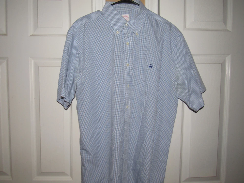 BROOKS BROTHERS Men's Large Lot Of {8} Button Front Shirts CRISP Non Iron L/S - Image 3 of 4