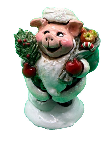 Wee Forest Folk Holly Hog Forget-Me-Not Series Retired #222/310