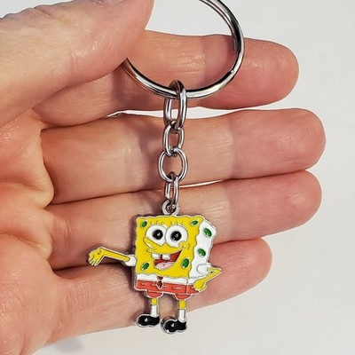 SPONGEBOB KEYCHAIN CHARM SQUAREPANTS BAG PURSE DIAPER DOG CAT COLLAR JEWELRY ETC