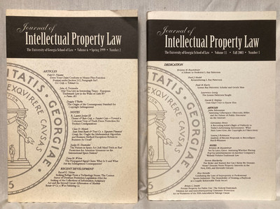 2 issues Journal of Intellectual Property Law -obscenity, copyright infringement