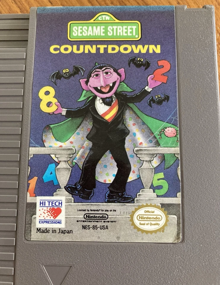 NES ~ SESAME STREET COUNTDOWN ~ Nintendo Game NES-85-USA Game Cart Only NTSC - Image 2 of 4