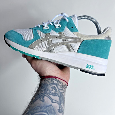 Asics Gel Epirus  White/Silver-Mint  SAMPLE Gr. 42 Herren Sneaker Vintage Style 