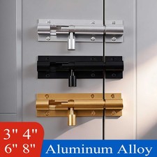 3" - 8" Security Tower Bolt Sliding Door Gate Bolt Shed Heavy Duty Slip Aluminum