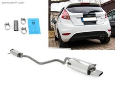Fox Edelstahl Sportanlage abKat Ford Fiesta MK7 JA8 1.6 ab 08/09 145x65mm trapez