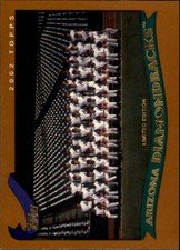 2002 Topps Limited Baseball Card #642 Arizona Diamondbacks TC /1950