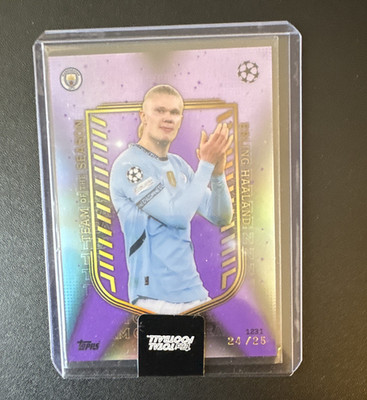 Topps Erling Haaland Manchester City UEFA UCL Debut 24/25