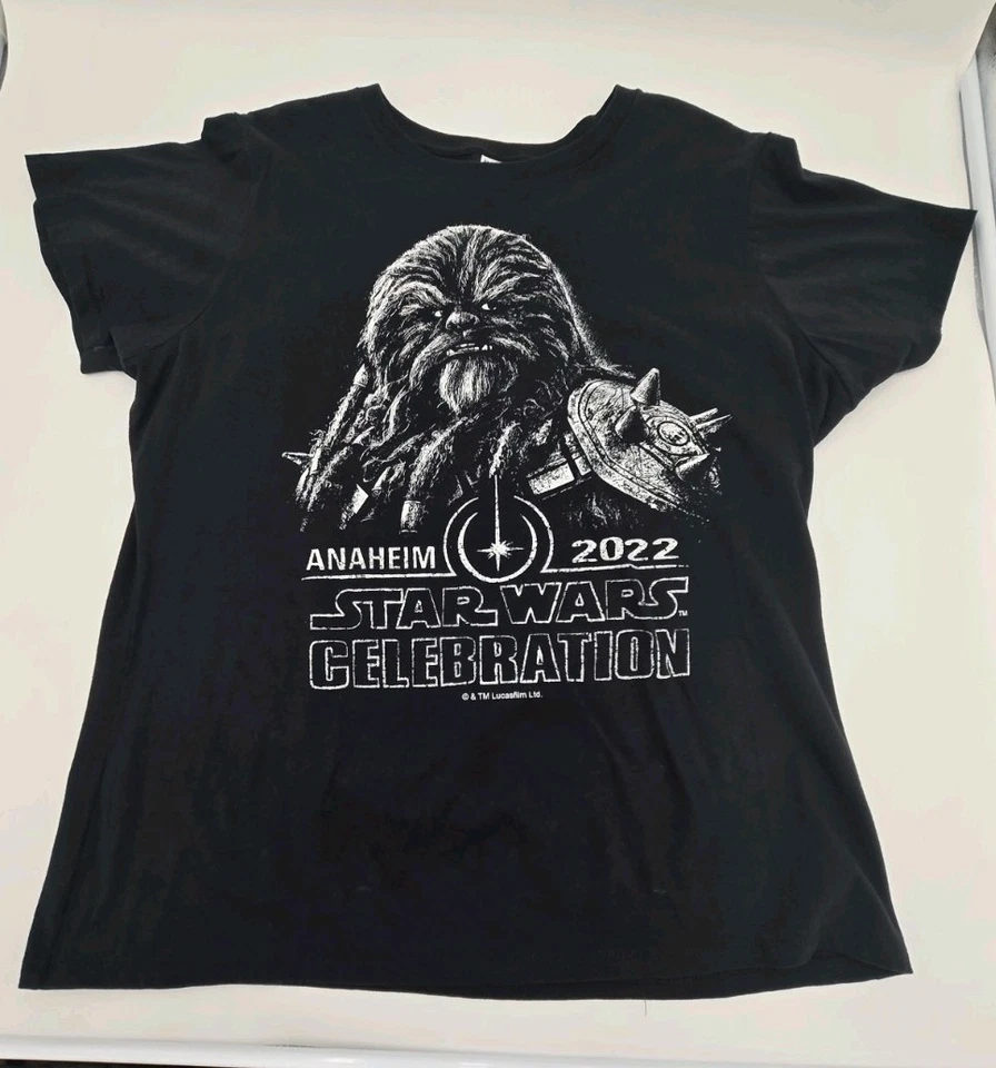 Camiseta Star Wars Celebration Anaheim 2022 Negra Krrsantan Wookiee Damas XL Foto 2 de 3