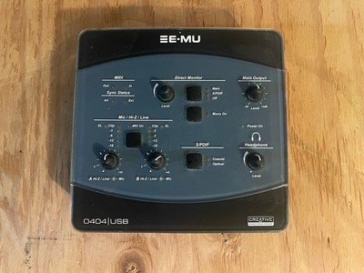 E-MU 0404 USB Audio Interface EM8761 MIDI SPDIF Tested No PSU