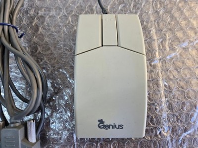 Vintage Genius Mouse LCMouse Serial 9-pin 3-button FSUGMAZA6 - TESTED