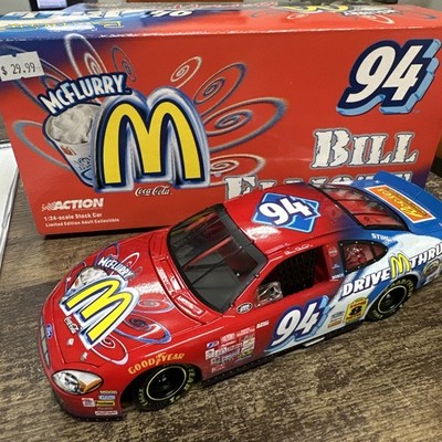 #94 Bill Elliott 2000 McDonald s McFlurry Ford Taurus 1:24 Diecast