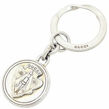   Authentic Gucci Keychain Ring Crest Logo Key Hook Charm Brand Accessory