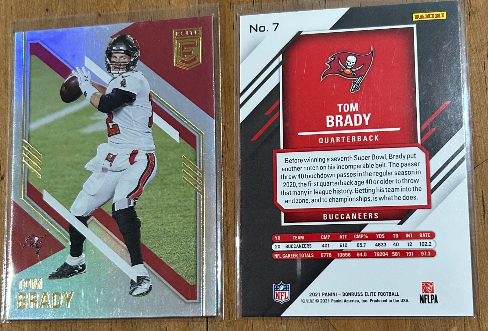 2021 Panini Donruss Elite - Tom Brady #7