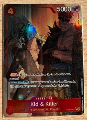 One Piece TCG EB01-003 Kid & Killer Alt Art Parallel English