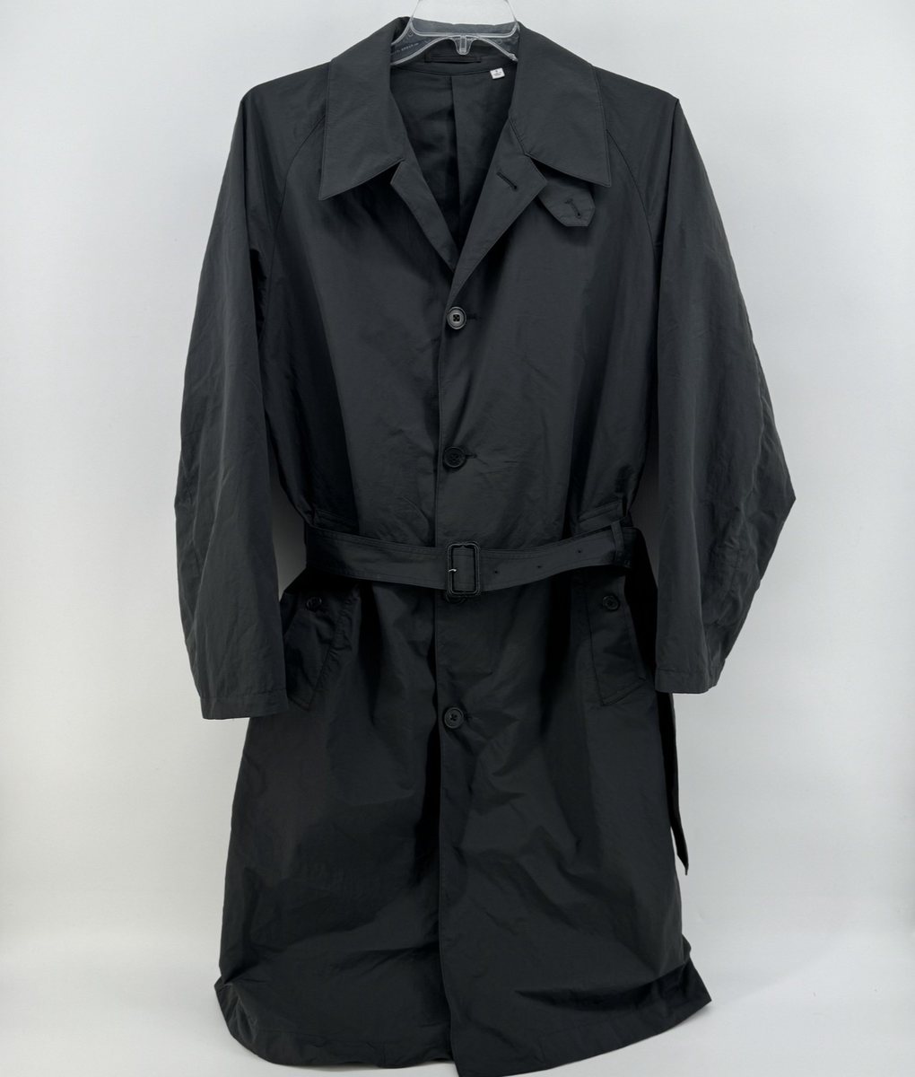 Vintage Charcoal Trench Coat Mens UNIQLO Men's Trench Coat Size S