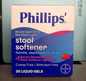 Phillips Stool Softener Gentle Dependable Relief 30 Liquid Gels Ex 11/30/2026