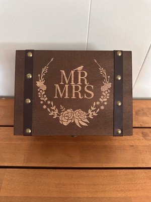 Wedding Box Decor Mr & Mrs Wooden Box Wedding Decorations for Reception Wedding