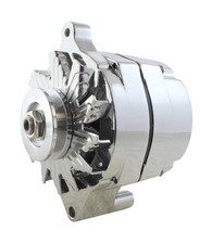 New 140 Amp Chrome Alternator For Ford Lincoln Mercury Race Car Application...