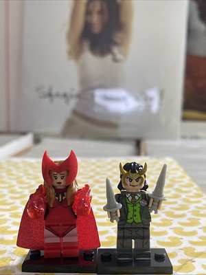 PRESIDENT LOKI SCARLET WITCH LEGO MINIFIG avenger tom hiddleston elizabeth olsen