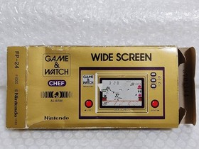 ++Poor Condition Nintendo GAME&WATCH WIDE SCREEN Chef FP-24 Nintendo Game Wide