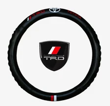 Black 15" Steering Wheel Cover for Car Truck Anti-Slip for Toyota