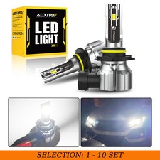 2-20 Auxito Led Headlight Bulbs Conversion Kit Hb4 9006 High Low Beam White Lamp