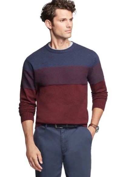 IZOD Mens Classic-Fit Crewneck Sweater Port Royale Medium 7590₽
