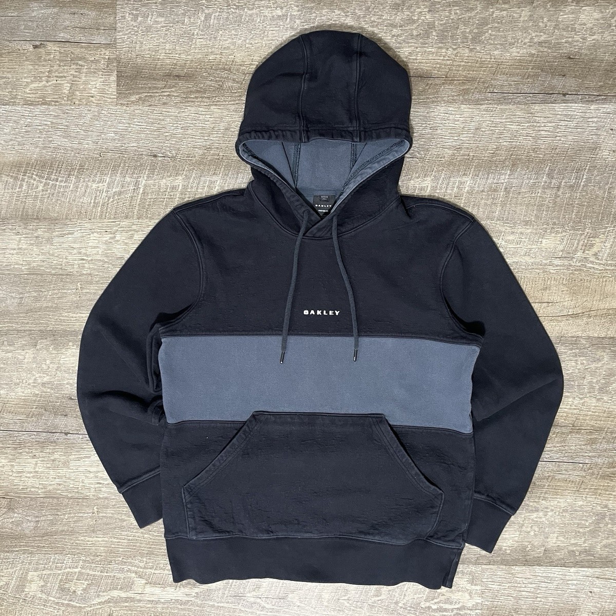 Vintage Oakley Center Logo Pullover Hoodie Men's M Embroided Y2K