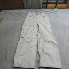 North Face Snow Pants Girl Medium White Waterproof Insulated Ski Snowboard 24x22