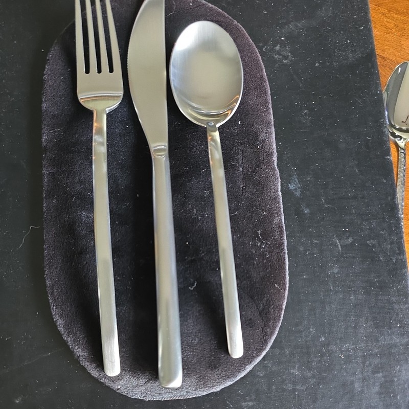 MEPRA (  DUE ICE  )  3-PCS PLACE SETTING FLATWARE SET  18/10 STAINLESS STEEL NEW