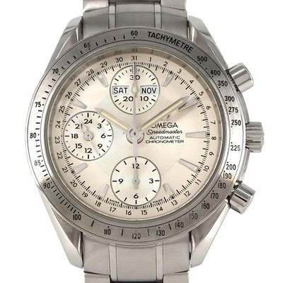 Authentic Omega Speedmaster Day-Date 3221.30 Stainless Steel Mechanical Auto...
