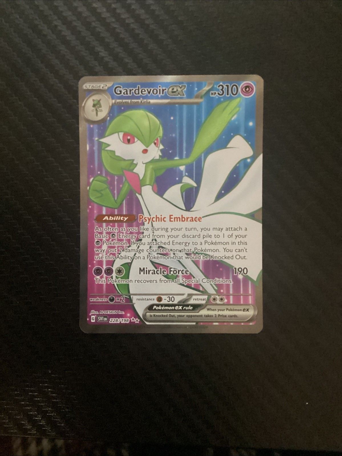 Gardevoir EX 228/198 Pokemon Scarlet & Violet NM Holo